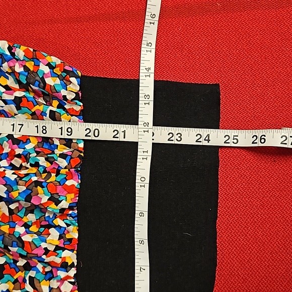 Vintage Adrianna Papell 80s dolman sleeve abstract pattern blouse top sz 4 silk - Picture 9 of 13